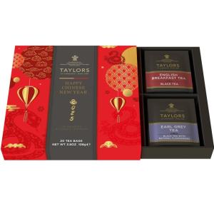 imageTaylors of Harrogate Chinese New Year Lunar New Year 2025 Gift Set Assorted Black Teas 20 Count Pack of 1